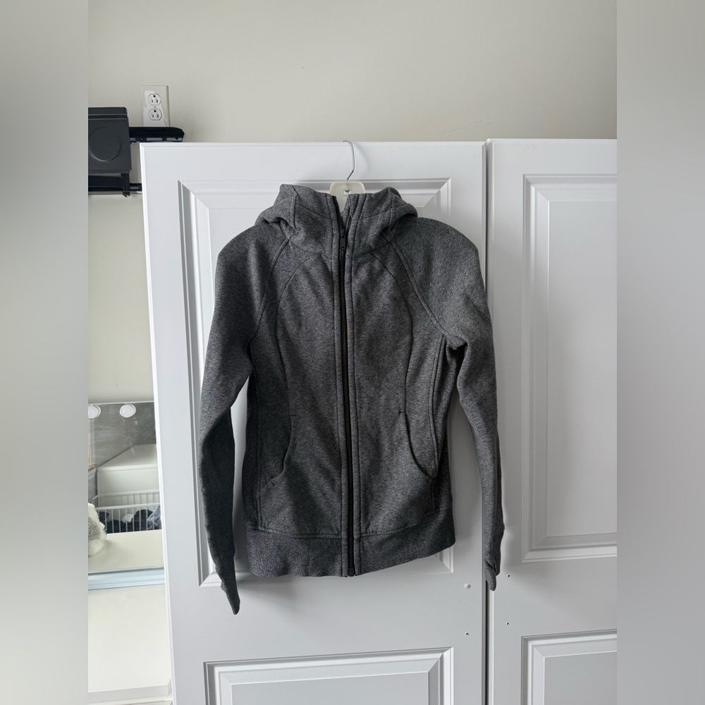 Lululemon darker grey scuba zip up jacket